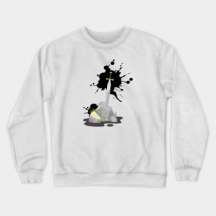 Sword in Stone Black Ink Crewneck Sweatshirt